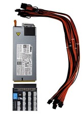 94% Platinum 1400W PSU Power Supply Kit 220-240v for GPU Mining 12 6+2 PCIE  picture