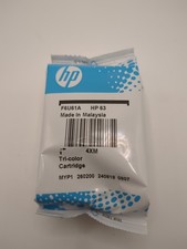Genuine New HP 63 Tri-Color Ink Cartridge F6U61A OEM Sealed Bag picture