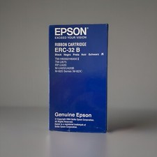 NEW BLACK EPSON RIBBON Cartridge ERC-32 B Black Genuine Epson (#2) picture