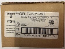 Ortronics OR-TJ600-88 FACTORY SEALED box of 20 Clarity TracJack COMP CAT 6 picture