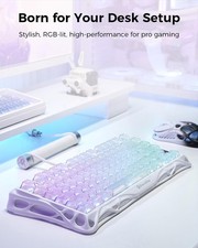Mercury K1 Lite 75% Gaming Keyboard 2.4GHz/BT/Wired Tri-Mode Crystal Aurora picture