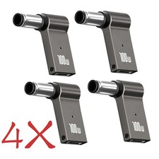 4x100W USB Type C Female to DC Male Jack 7.4x5.0 mm Fast Adapter for Dell Laptop picture