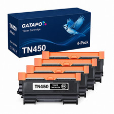 TN450 4PK High Yield Toner Cartridge Set for HL-2240D 2270DW MFC-7360N 7860DW BK picture