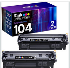 Crg104 Black Toner Cartridge 2 Pack Compatible With Canon Printers picture
