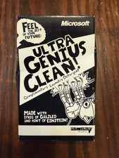 Vintage Microsoft Promo HEY GENIUS Laundry Detergent Box SEALED picture