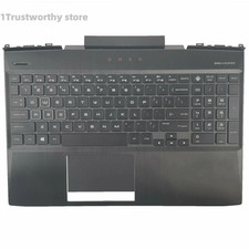 New For HP Omen 15-DC 15-DC0005TX TPN-Q211 Palmrest with White Backlit Keyboard picture