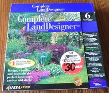 Sierra Home Custom Land Designer 3D Landscaping - 3 CD-ROM Box Set Version 6.0 picture