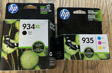 OEM Genuine HP 934XL Black & 935 C/M/Y 3-Color Ink Cartridges ~ NOS~ 2019 picture