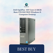 Dell OptiPlex  SFF Core i7 32GB Ram 1TB SSD WiFi Windows 11 Computer Desktop picture