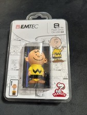 NEW Emtec Peanuts Snoopy Charlie Brown Character 8GB USB 2.0 Flash Drive SEALED picture