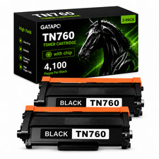2x TN760 Toner Compatible With Brother MFC-L2710DW MFC-L2750DW HL-L2395DW picture