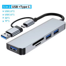 5in2 USB Hub Docking Station Expansion Port 3x USB 1x SD 1x TF New picture