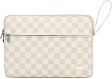 Laptop Sleeve 14 inch 14.0 inch Laptop case Bag (Khaki Checkered, 14 inch) picture