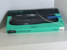 Logitech K350 Comfort Wave Wireless Keyboard Black Open Box picture