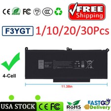LOT 1-30 F3YGT BATTERY FOR DELL LATITUDE 14 7480 7490 12 7280 7290 13 7380 7390 picture
