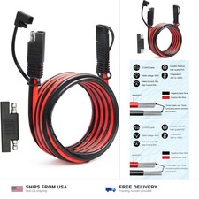 10AWG 10FT SAE Extension Cable Heavy Duty Solar Panel RV Battery Charger picture