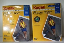 2 Packs KODAK PREMIUM PICTURE PAPER FOR INKJET PRINTS - 8 1/2 X 11 - NEW IN BOX picture