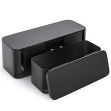 Best YECAYE 2 Pack Cable Management Box, Pet Friendly Box Organizer for Home picture