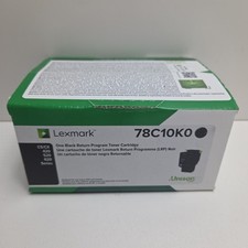 NEW GENUINE - LEXMARK 78C10K0 BLACK TONER - CS420 CS520 CS620 - Sealed Box picture