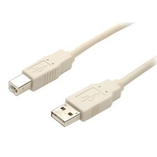 Startech IT USBFAB_10 10ft A to B USB 2.0 Cable Beige picture