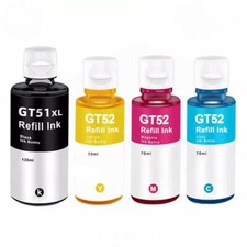 Ink Bottle Set For HP GT51XL GT52 GT5820 GT5810 Smart Tank 531 538 617 618 picture