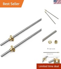 Stainless Steel 400mm TR8x2 Lead Screw with T8 Brass Nut - Upgrade Your Printer picture