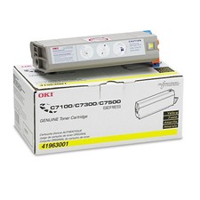 Original OKI 41963001 Yellow Toner. New Sealed Box, We Ship Fast picture