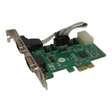 StarTech PEX2S553S 2 Port Industrial PCIe RS232 Serial Card ESD Surge Protection picture