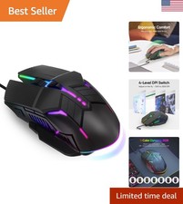 Dynamic RGB LED Wired Gaming Mouse: Lightweight, Ergonomic, Perfect for Windows picture
