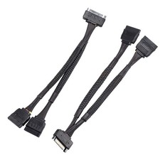 SATA Power Splitter Cable (2 Pack) SSD Power Cable HDD Power Cable Hard Drive... picture