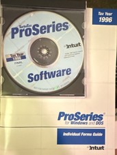 Intuit TurboTax ProSeries 1996 Tax Preparation Final CD for Windows/DOS picture