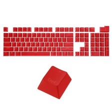 108 Keys Pudding Keycaps Set ABS for Mechanical Keyboard Layout, Red picture