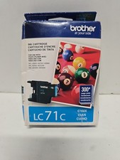 Brother LC71C Cyan Ink Cartridge Exp 10/2024 Open Box Factory Sealed Ink OEM picture