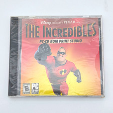 Disney Pixar The Incredibles Print Studio PC CD-ROM Windows 98/Me/XP New picture