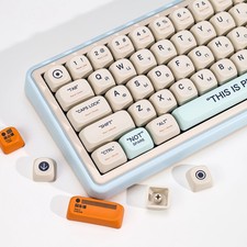 KBDiy KOA Profile PBT Keycaps 136-Key Set Russian/Korean/English Gaming Keyboard picture