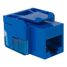 ICC CAT5e RJ45 Keystone Jack for EZ Style, Blue, ICC-CAT5JACK-BL, Single picture