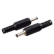 Conwork 10-Pack 3.5mm x 1.3mm DC Plug Male Solder Power 3.5x1.3, Black picture