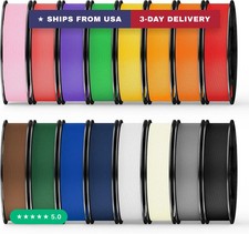 16 Color Pack Elite PLA+ Filament Bundle, Multicolor PLA+ 3D Printer Filament 1. picture