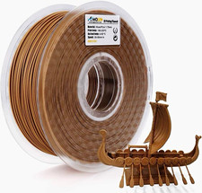 AMOLEN Wood PLA 1.75mm 3D Printer Filament Brown Spool New Sealed picture