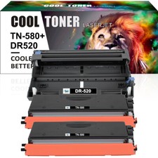 2x TN580 Toner + DR520 Drum For Brother HL-5240 HL-5250DN HL-5250DNT HL-5280DW picture