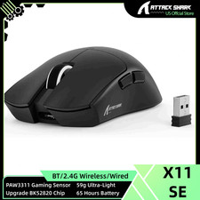 ATTACK SHARK X11SE Wireless Gaming Mouse, 2.4G/BT/Wired, PixArt PAW3311 Sensor picture