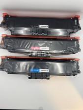 069H High Yield Toner 3 Pack Black Cyan Magenta Compatible with Canon Open Box picture