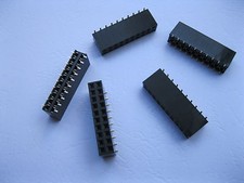 100 pcs SMD SMT 2.54mm 2x10 20pin Female Pin Header Double Row Strip Gold Plated picture