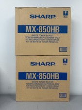 Sharp MX-850HB Lot of 2 Waste Toner Box Kit for Sharp MX-M1054 MX-M1100 MX-M1204 picture