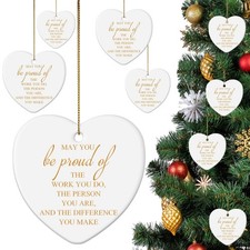 Sieral 9 Pieces Thank You Ornaments Christmas Appreciation Gifts for Coworker... picture