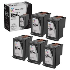 LD Products Replacement for HP C2P05AN/62XL 5PK Black Ink Cartridges picture