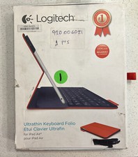 Logitech Ultrathin Portfolio Keyboard Folio Case for Apple iPad Air - Mars Red picture