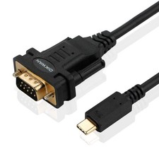 OIKWAN USB Type C to RS232 DB9 Serial Port Adapter Cable, FTDI 6FT, Black  picture