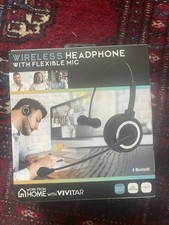 New Vivitar VWC105 Wireless Headphone with Flexible Mic W/Charge Cord Fast Ship picture