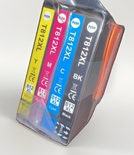 T812XL Ink Cartridge Set for Epson~ 4 Pack - Black,cyan,magenta,yellow picture